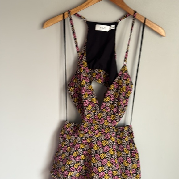 A.L.C. Titus silk maxi Dress in Pink Multi 8 - Picture 4 of 12